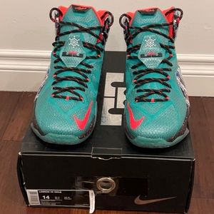 NIKE Men’s LEBRON 12 XMAS 'AKRON BIRCH' shoe